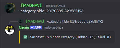 Category Hide Command Preview