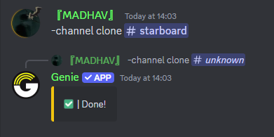Channel Clone Command Preview