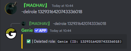 Delrole Command Preview