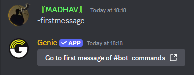 Firstmessage Command Preview