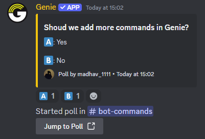 Poll Command Preview