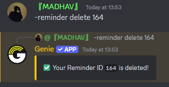 Reminder Delete Command Preview