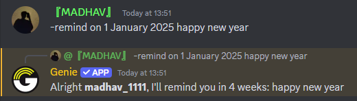 Reminder Command Preview