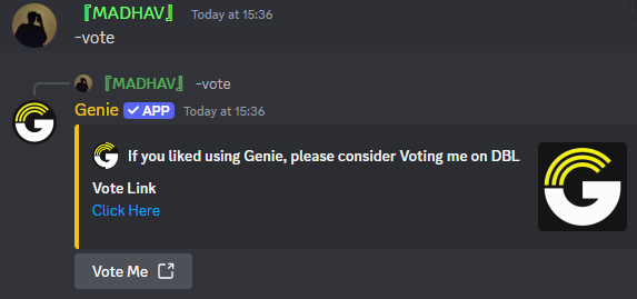 Vote Command Preview